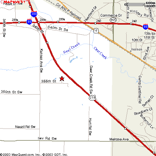 Map from Melrose