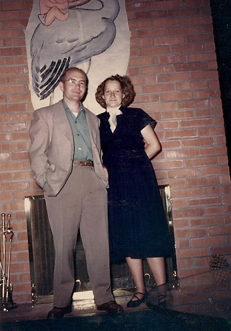 Herm and Mary at Stork Shower 1951